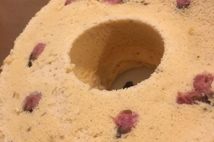ふわふわさくらシフォンケーキ レシピ 作り方 By はな抹茶 クックパッド