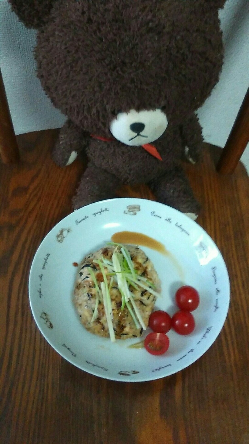 豆腐ひじきバーグ(豚ひき肉)の画像