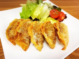 餃子の皮で☆牛ポテト揚げ