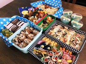 2019運動会弁当 素麺&いなり寿司