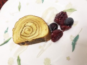 ダイエットに★時短おからバウムケーキ