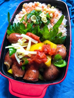簡単今日のお弁当です。