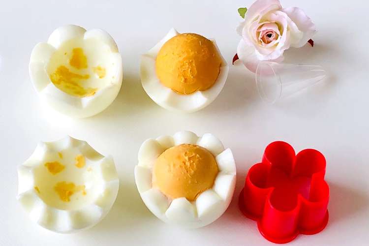 ゆで卵をかわいくカット レシピ 作り方 By キョーマキ クックパッド 簡単おいしいみんなのレシピが373万品