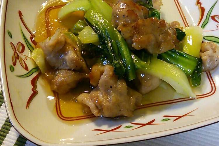 豚肉とチンゲン菜の炒めもの 簡単あんかけ レシピ 作り方 By のっち クックパッド 簡単おいしいみんなのレシピが352万品