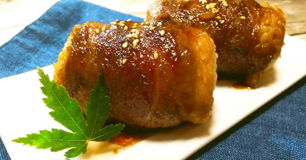 簡単美味しい♡肉巻きおにぎり♪ by ★結衣★ 【クックパッド】 簡単おいしいみんなのレシピが349万品