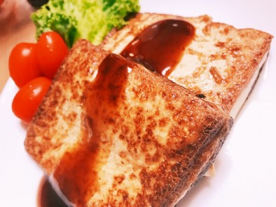 シンプルで満足♡豆腐ステーキの写真