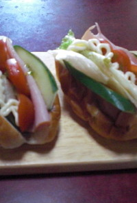 簡単　サンドイッチ☆朝食　ブランチ　昼食