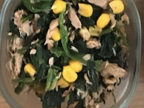 ほうれん草とツナマヨ和え