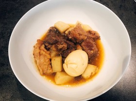 白ワインで 牛肉角煮 ○圧力鍋使用○