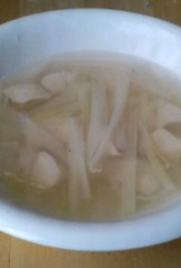 ダイエット♪ささみとネギの簡単中華スープ