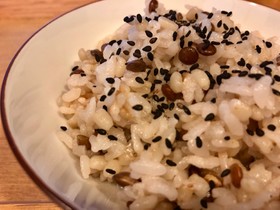 レンズ豆のもち麦ごはん