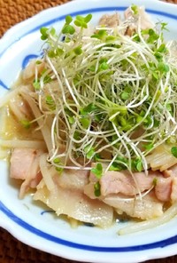 塩レモンダレ豚炒め & 豚丼