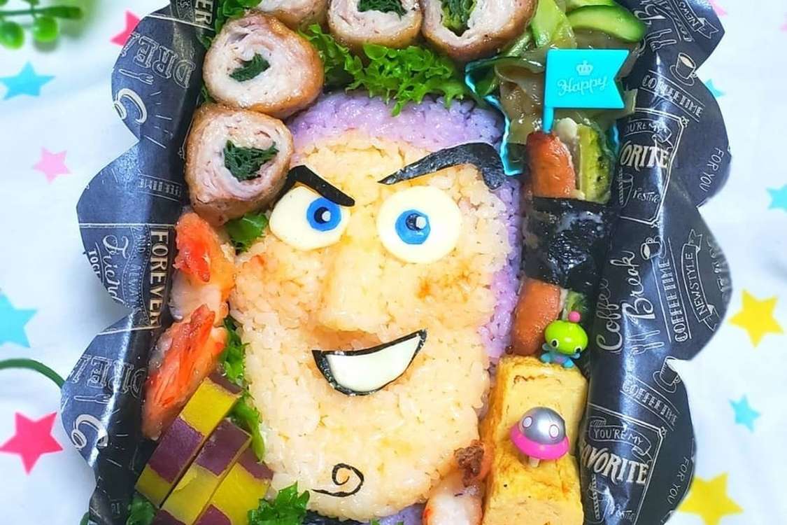 トイ ストーリー バズ 弁当 キャラ弁 レシピ 作り方 By にｬん吉 クックパッド 簡単おいしいみんなのレシピが379万品