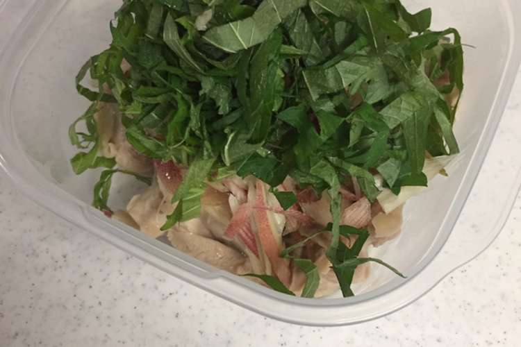 鳥もも肉とみょうが大葉のポン酢和え レシピ 作り方 By 食べてダイエット クックパッド 簡単おいしいみんなのレシピが350万品