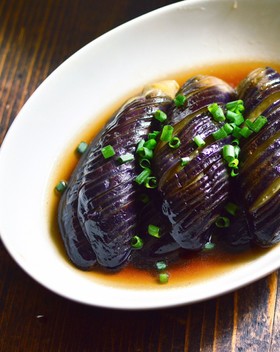 レンジで簡単!基本のナスの煮浸し♪