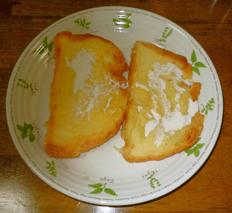 HB122で焼いたパンでフレンチトーストの画像