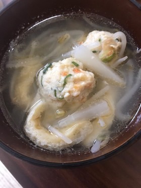 大根おろし汁の鶏スープ