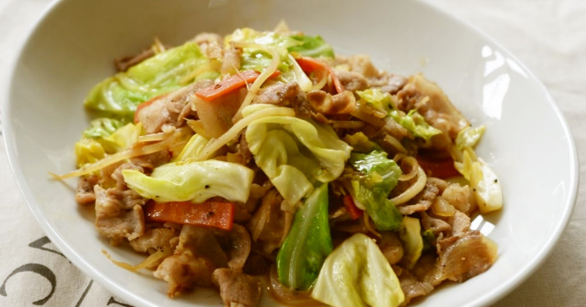 亜麻仁と野菜の炒め物レシピ