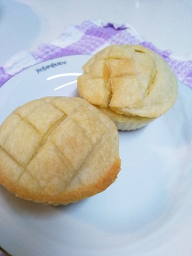 小麦乳卵なしで!米粉のメロンパン♪