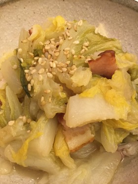 白菜大量消費☆コンソメベーコン煮♪
