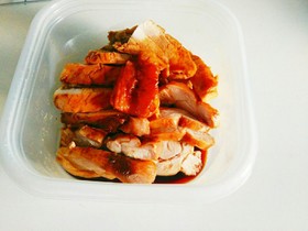 そのまま焼くだけ。照焼きチキン
