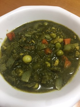 おっさんが雑に作る”ほうれん草カレー”