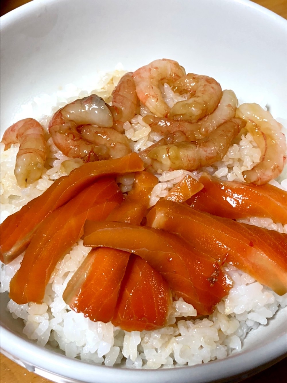 甘エビとサーモンの漬け丼 レシピ 作り方 By 福音まま クックパッド 簡単おいしいみんなのレシピが353万品