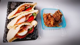 ピタパンと唐揚げ弁当
