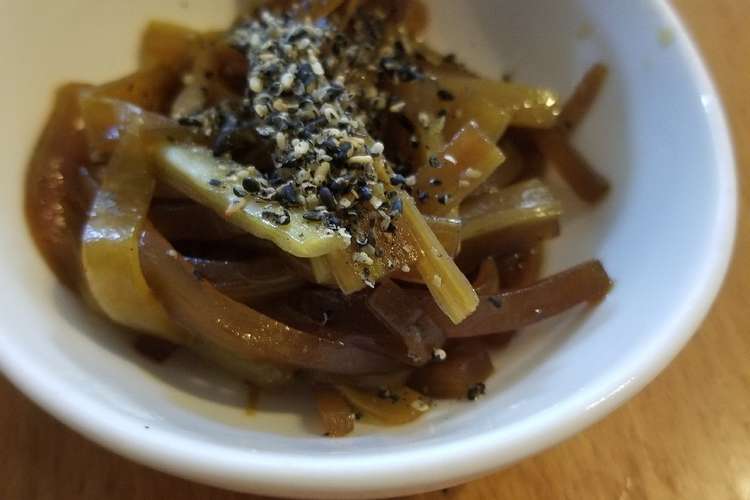 茎レタス やまくらげ の醤油漬け レシピ 作り方 By うみかぜデリ クックパッド