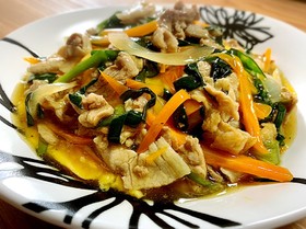 豚にらあんかけ丼