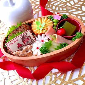 6月6日 ひじきハンバーグ弁当 詰め方
