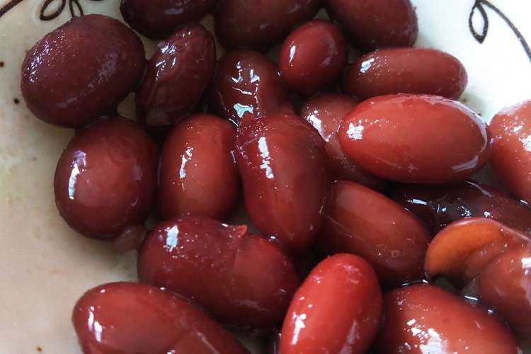 コトコト簡単 金時豆の甘煮 レシピ 作り方 By ぢんぴよ クックパッド 簡単おいしいみんなのレシピが356万品