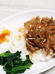 ☆簡単に♪甘辛たれでルーローハン☆の写真