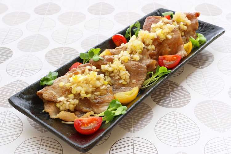 父の日 おつまみ 豚肉のネギ塩レモンだれ レシピ 作り方 By 内堀醸造 クックパッド