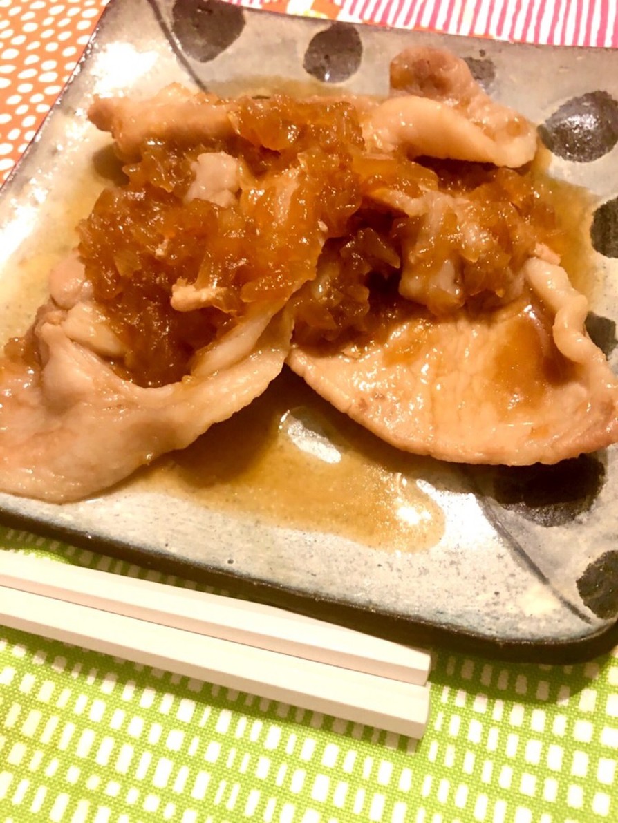 玉ねぎとろシャキッ豚の生姜焼きの画像