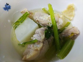 簡単美味・鶏肉と蕪の炊き寄せ