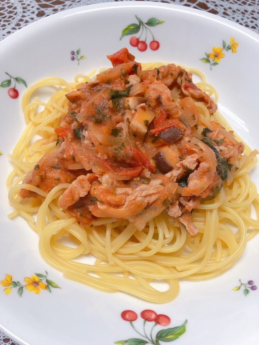 トマトスパゲティの画像