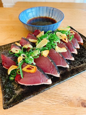 鰹の塩タタキ