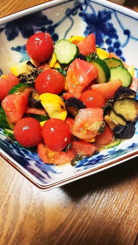 夏野菜のさっぱりマリネ風