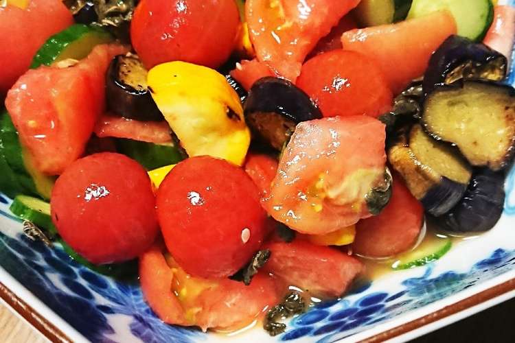夏野菜のさっぱりマリネ風 レシピ 作り方 By ぶーちゃん クックパッド 簡単おいしいみんなのレシピが360万品