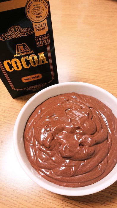 低カロリー低糖質チョコレートクリームの写真