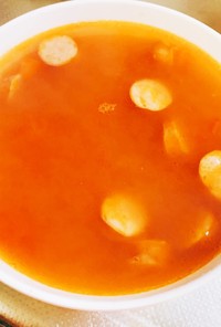 ミネストローネ風簡単スープ