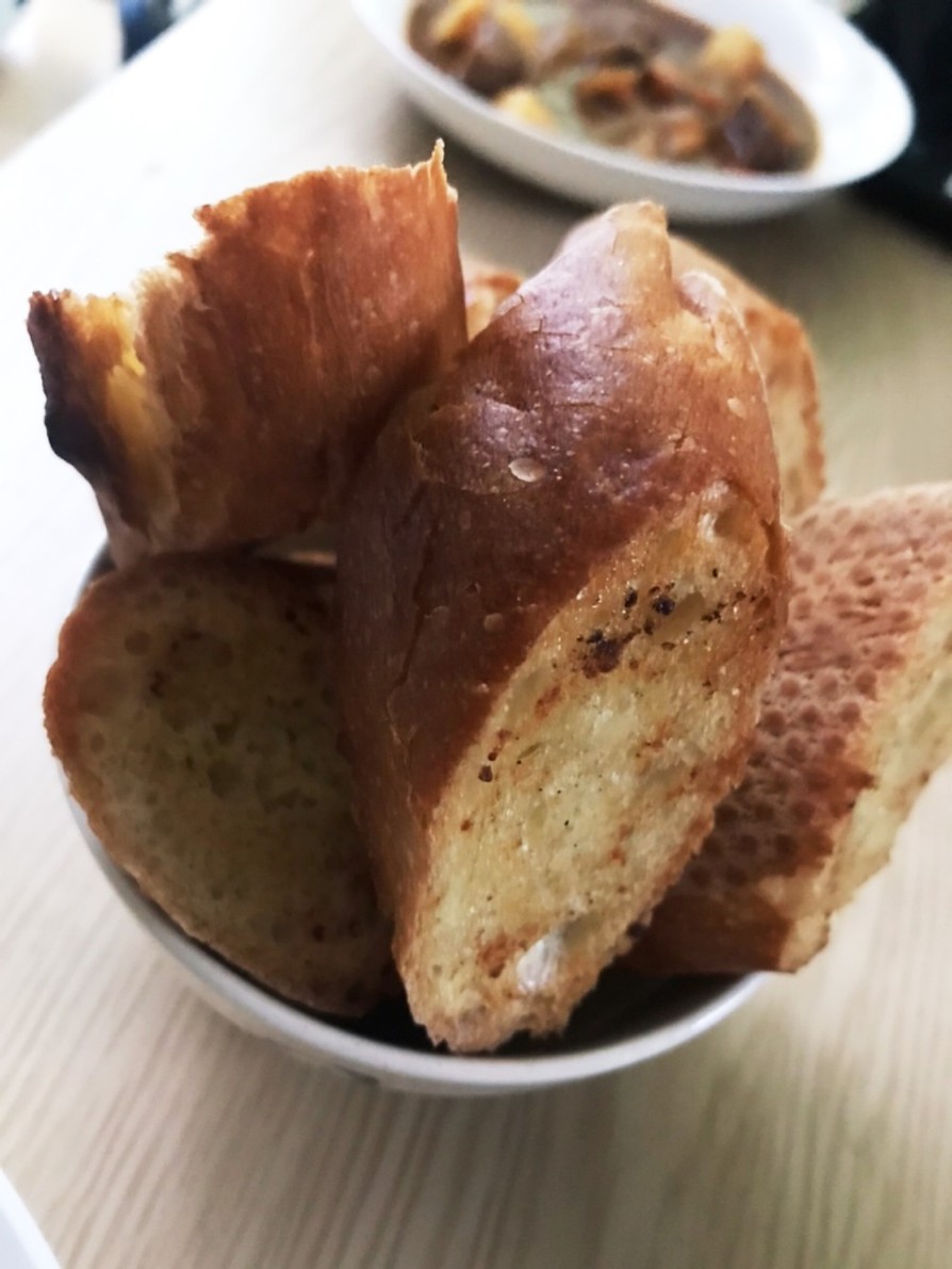 フランスパン☆ガーリックトーストの画像