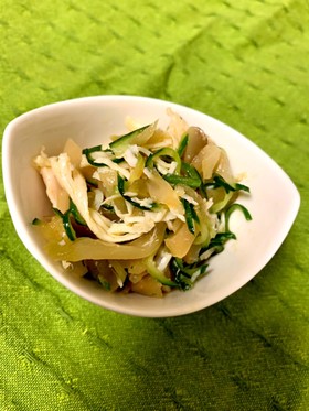 【常備菜】鶏肉とザーサイの中華和え