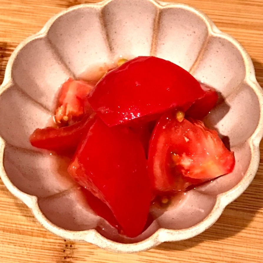 簡単♪さっぱり美味しい！甘酢生姜トマトの画像