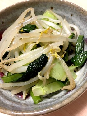 超簡単☆小松菜ともやしの炒め物