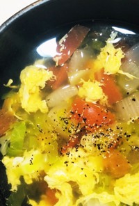 また作りたい！春野菜のかき玉スープ