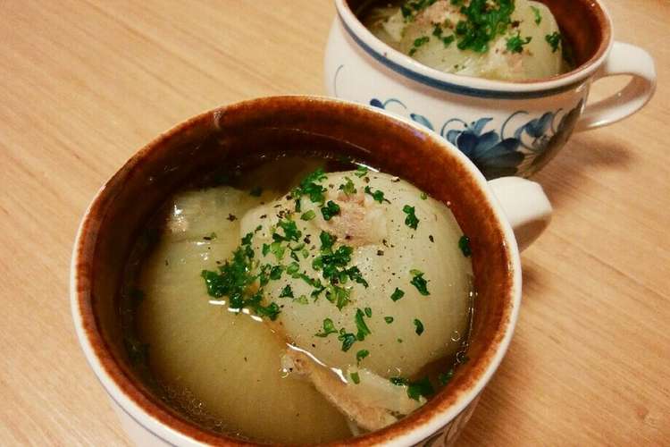 圧力鍋で 新玉ねぎ丸ごとスープ レシピ 作り方 By Cokichi クックパッド 簡単おいしいみんなのレシピが361万品