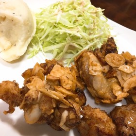 子供ウケ間違いなし!衣がアーモンド唐揚げ