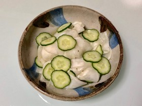 かぶときゅうりの白だし青じそ浅漬け